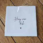 Haaj van dich zwart wit