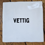 Vettig zwart wit