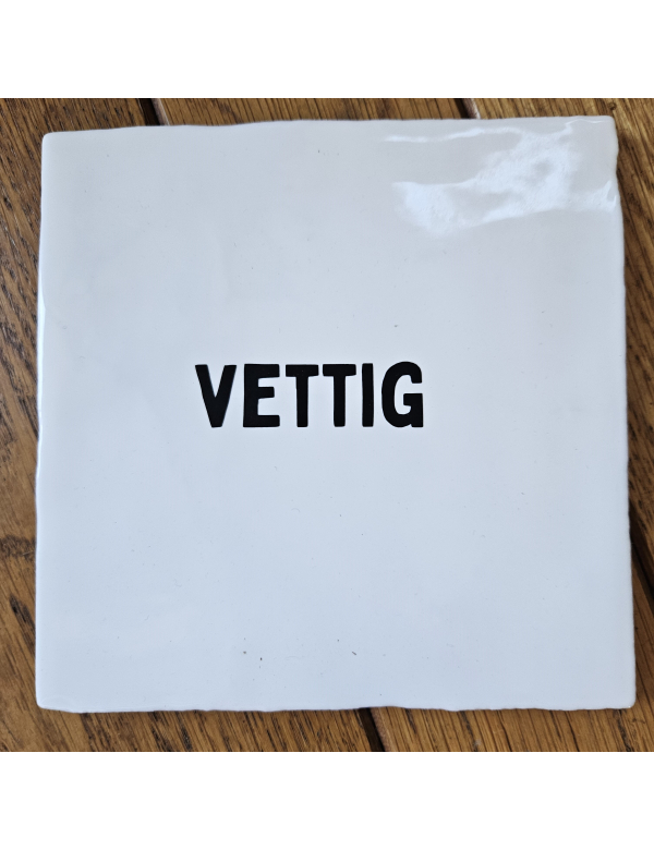 Vettig zwart wit Vettig zwart wit