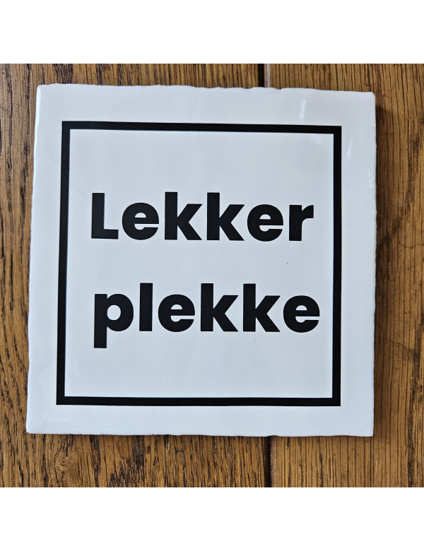 Lekker plekke zwart wit Lekker plekke zwart wit