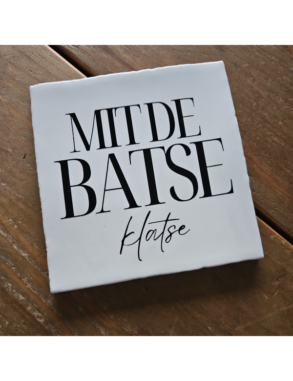 Mit de batse klatse zwart wit Mit de batse klatse zwart wit