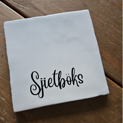 Sjietboks zwart wit