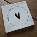 Mien hertje zwart wit