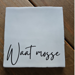 Waat mosse zwart wit