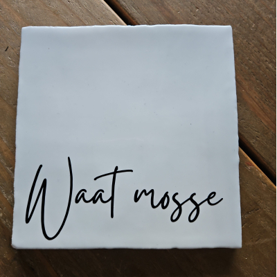 Waat mosse zwart wit