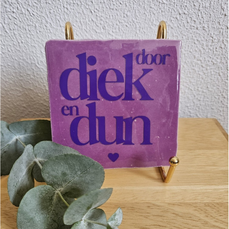 Door diek en dun 