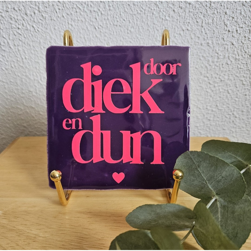 Door diek en dun 