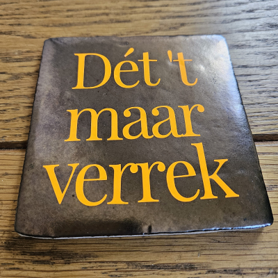 Det 't maar verrek