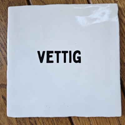 Vettig zwart wit