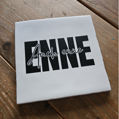 Enne? Aug enne. zwart wit