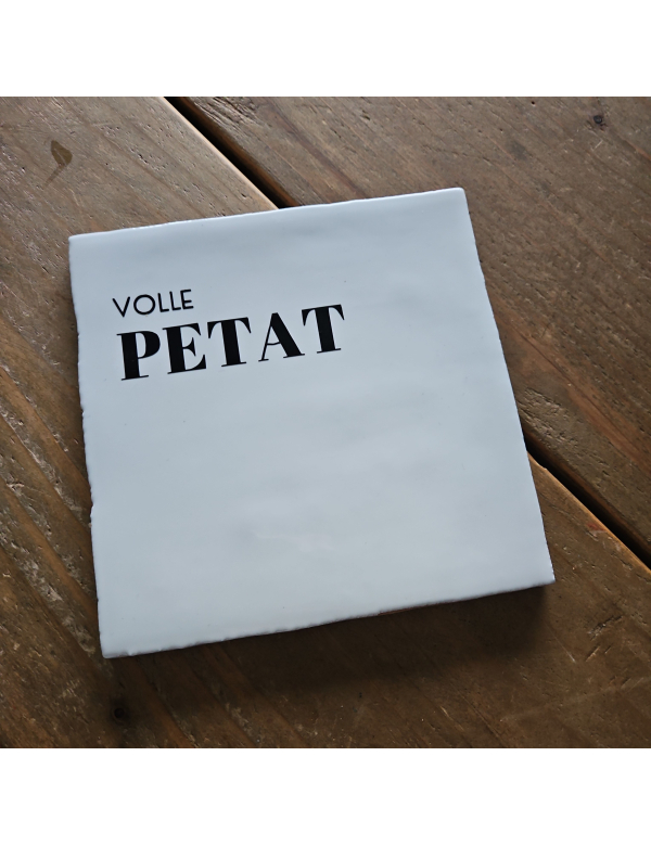 Volle petat zwart wit