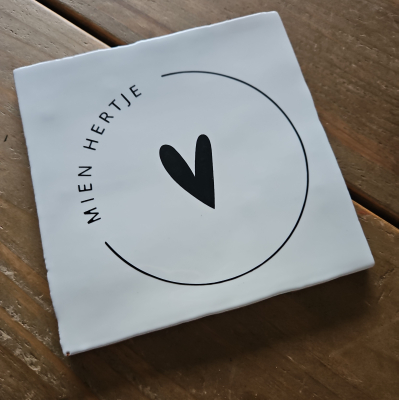 Mien hertje zwart wit